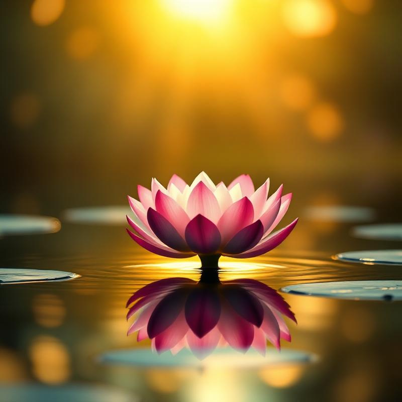 Sacred lotus flower